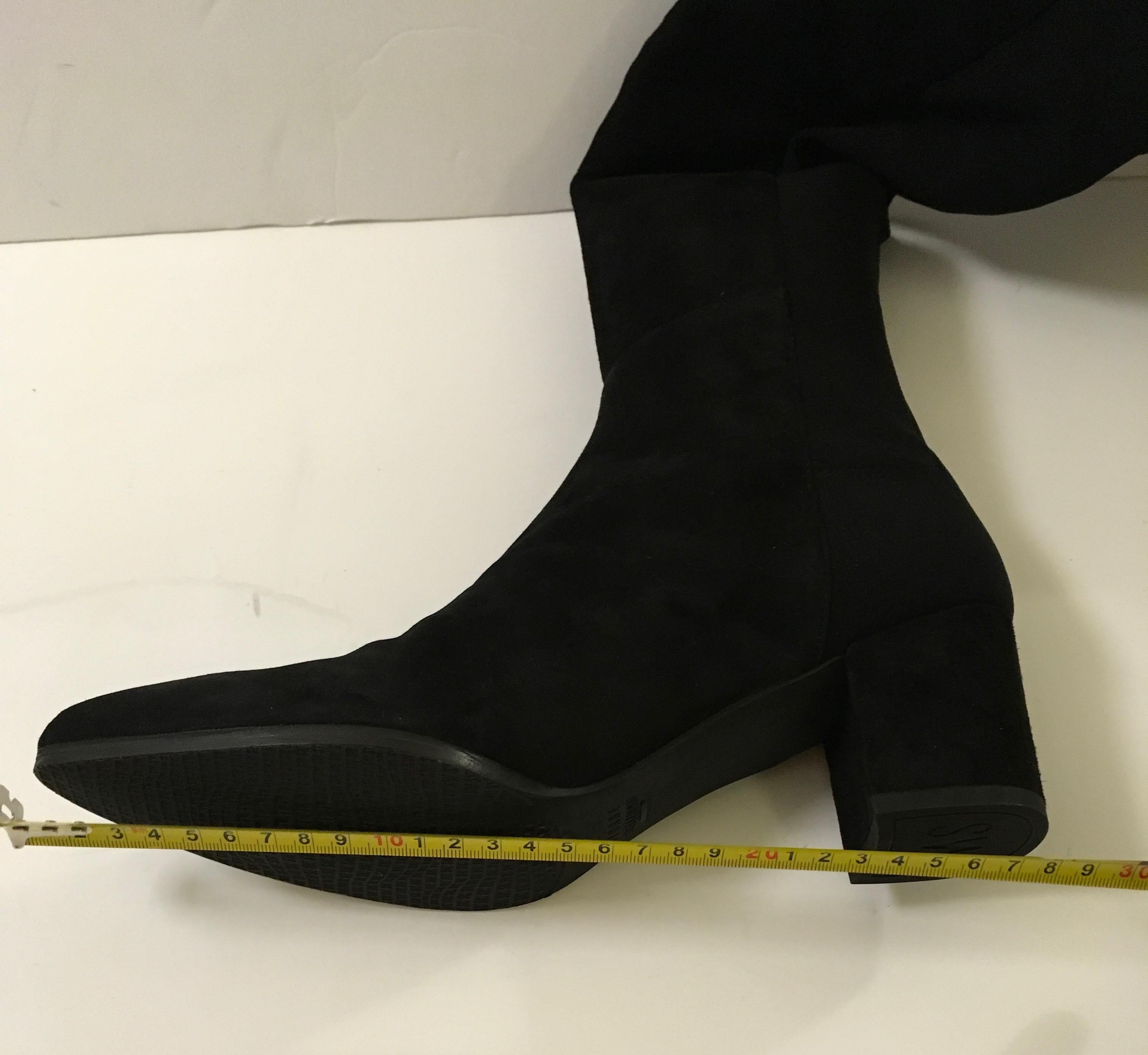 Stuart Weitzman Black Suede Over-the-knee Boots For Sale 4