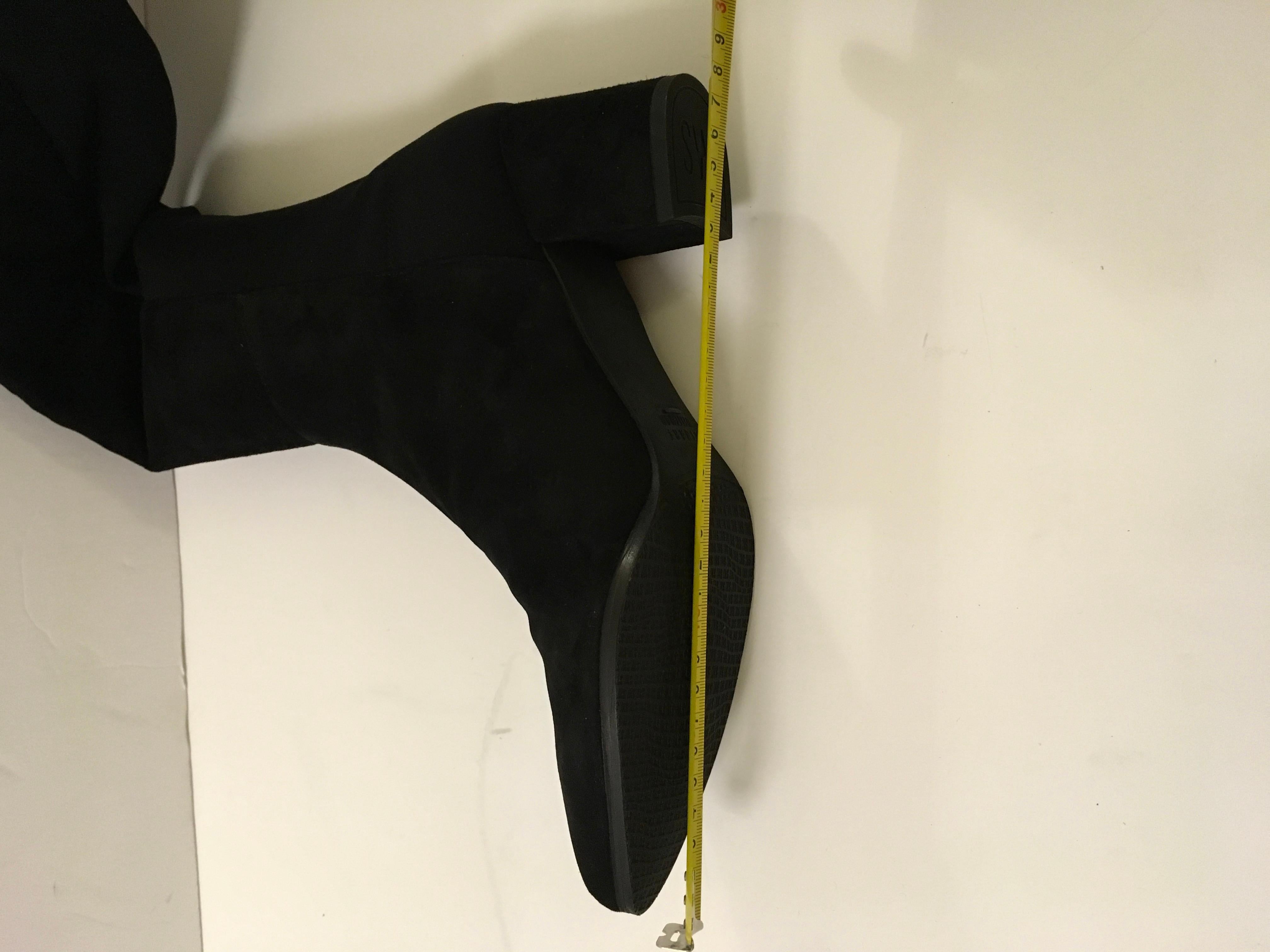 Stuart Weitzman Black Suede Over-the-knee Boots For Sale 5