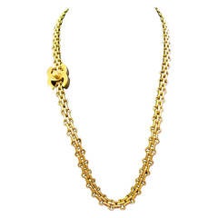 Chanel Necklace - Gold Tone Chain - 2.55 Reissue Design - CC Logo