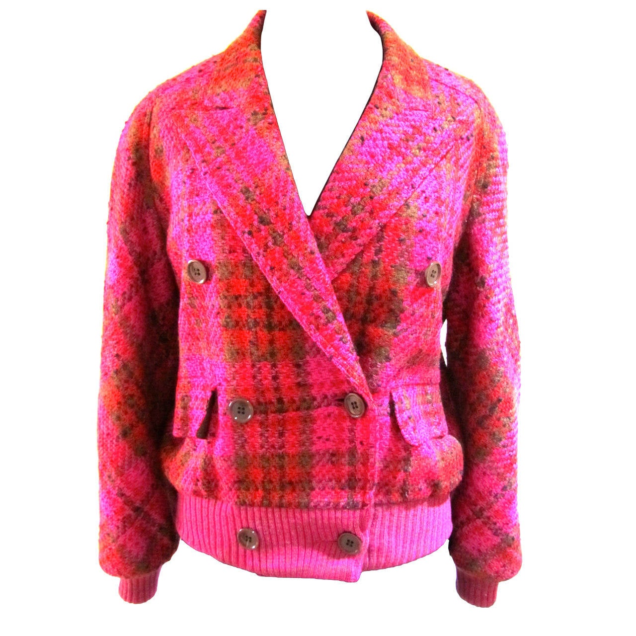 Valentino Double Breasted Jacket - Boucle Wool - Size 40