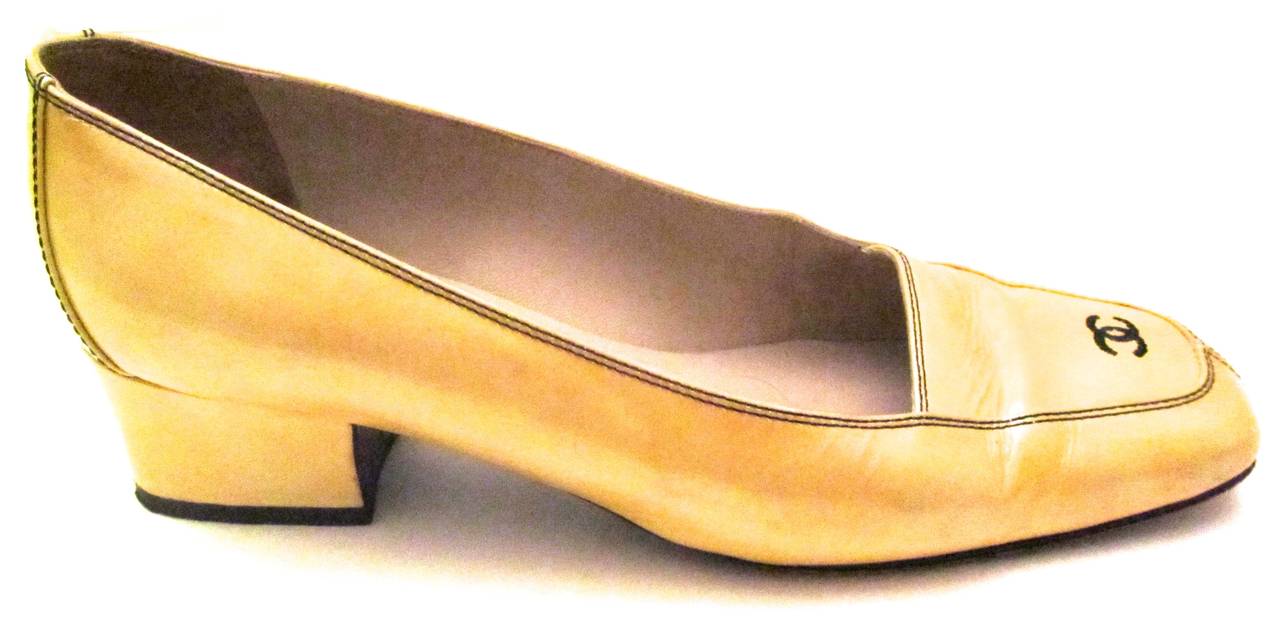 Rare pair of Chanel Pumps from the 1980's in extremely good condition. They are pre-1980's and make a great addition to any wardrobe, or any rare clothing collection.