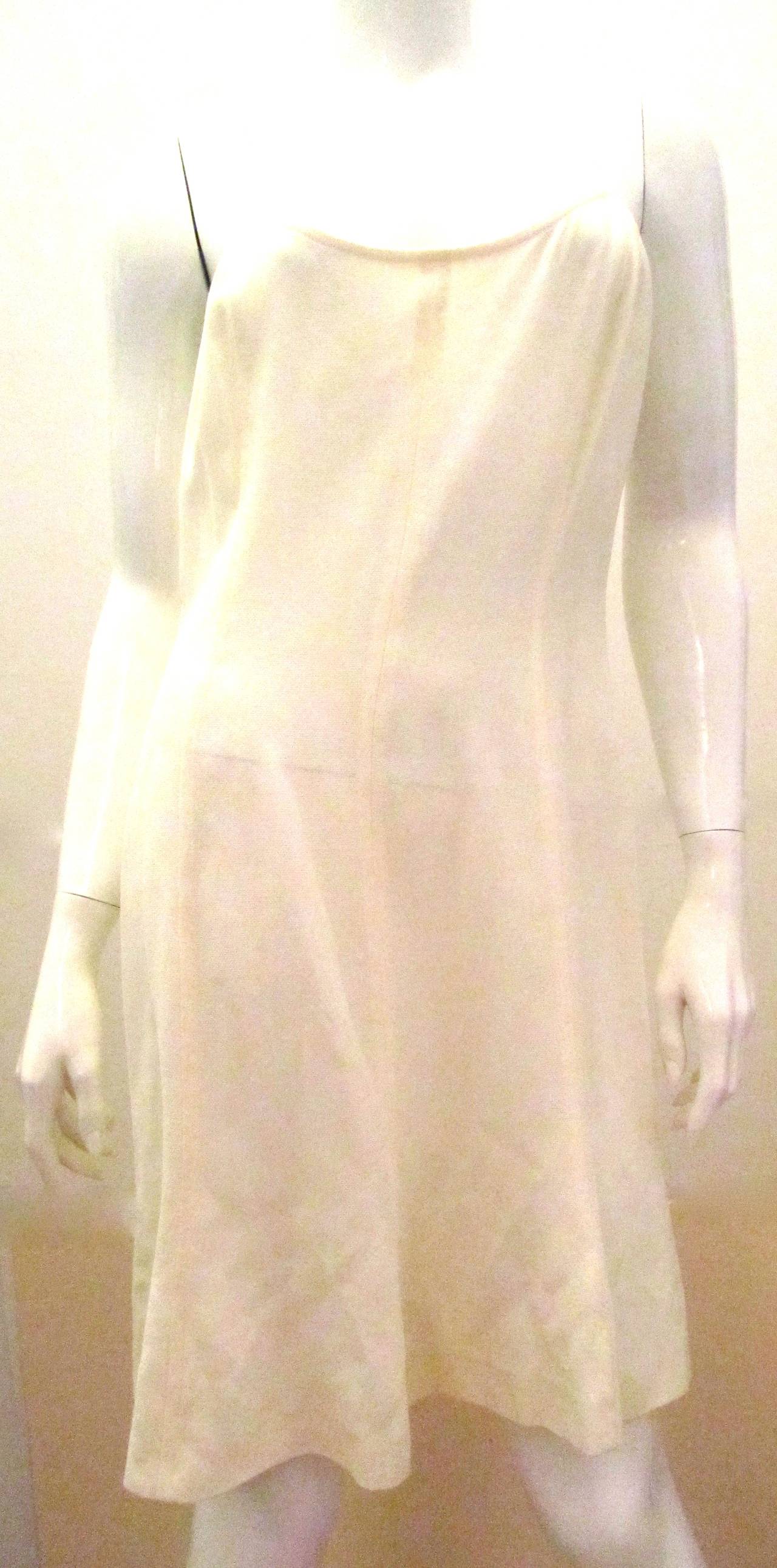 2 Pc Chanel Dress with Jacket - Yellow and White Boucle - Deadstock In New Condition For Sale In Boca Raton, FL