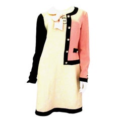 Vintage Moschino Cheap and Chic Chanel Style Half Dress