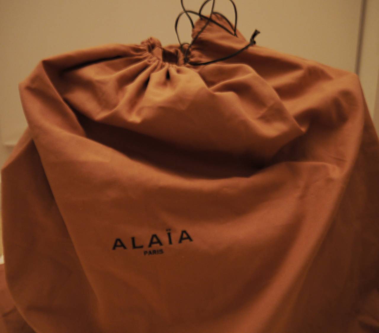 Women's Alaia Leather Tote Bag - White, Black, and Beige