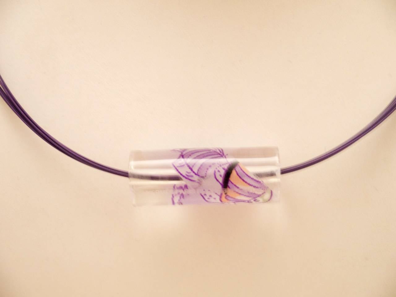 Rare Hermes Purple Choker - Limited Edition BIJOUTERIE FANTASIA  In Excellent Condition For Sale In Boca Raton, FL