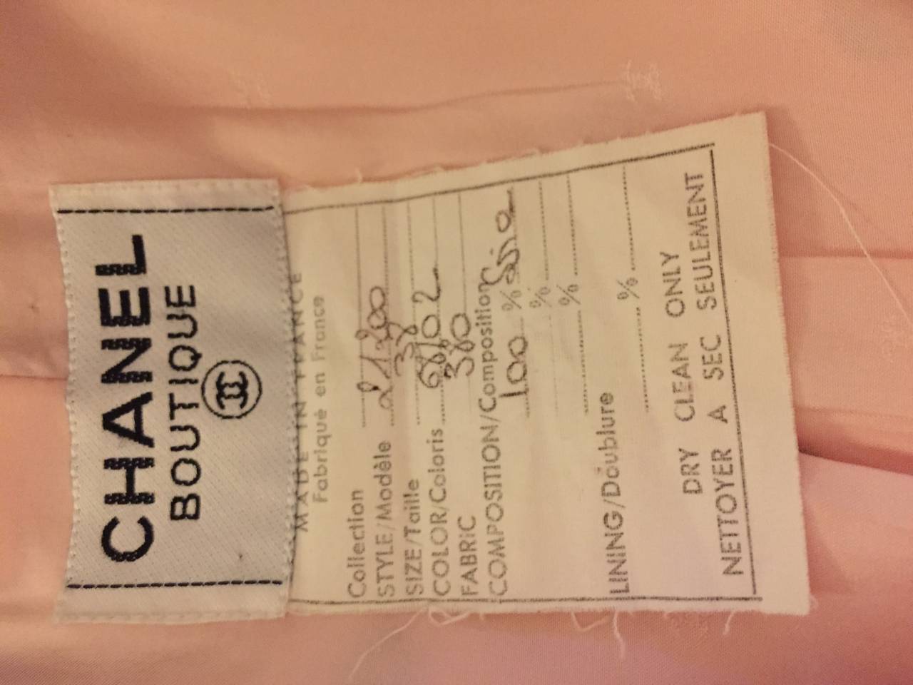 Chanel Pink Blazer with Black Polka Dots - Size 38 In Excellent Condition For Sale In Boca Raton, FL