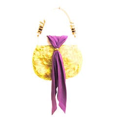 De Grisogono Geneve Couture Hand Bag - Green, White, and Purple 9