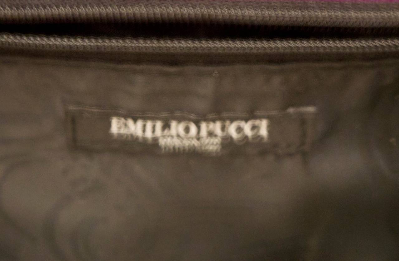 Women's Emilio Pucci Fabric Runway Handbag with Chain of Charms - Fuchsia