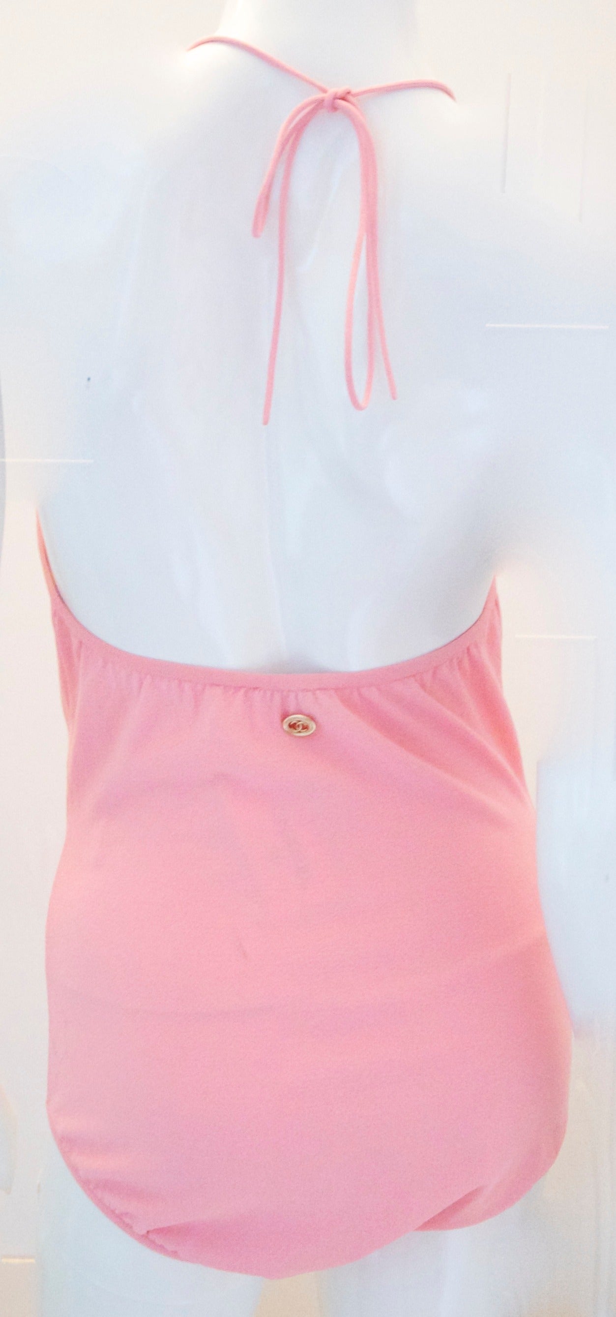 Chanel Pink Body Suit - Size 40