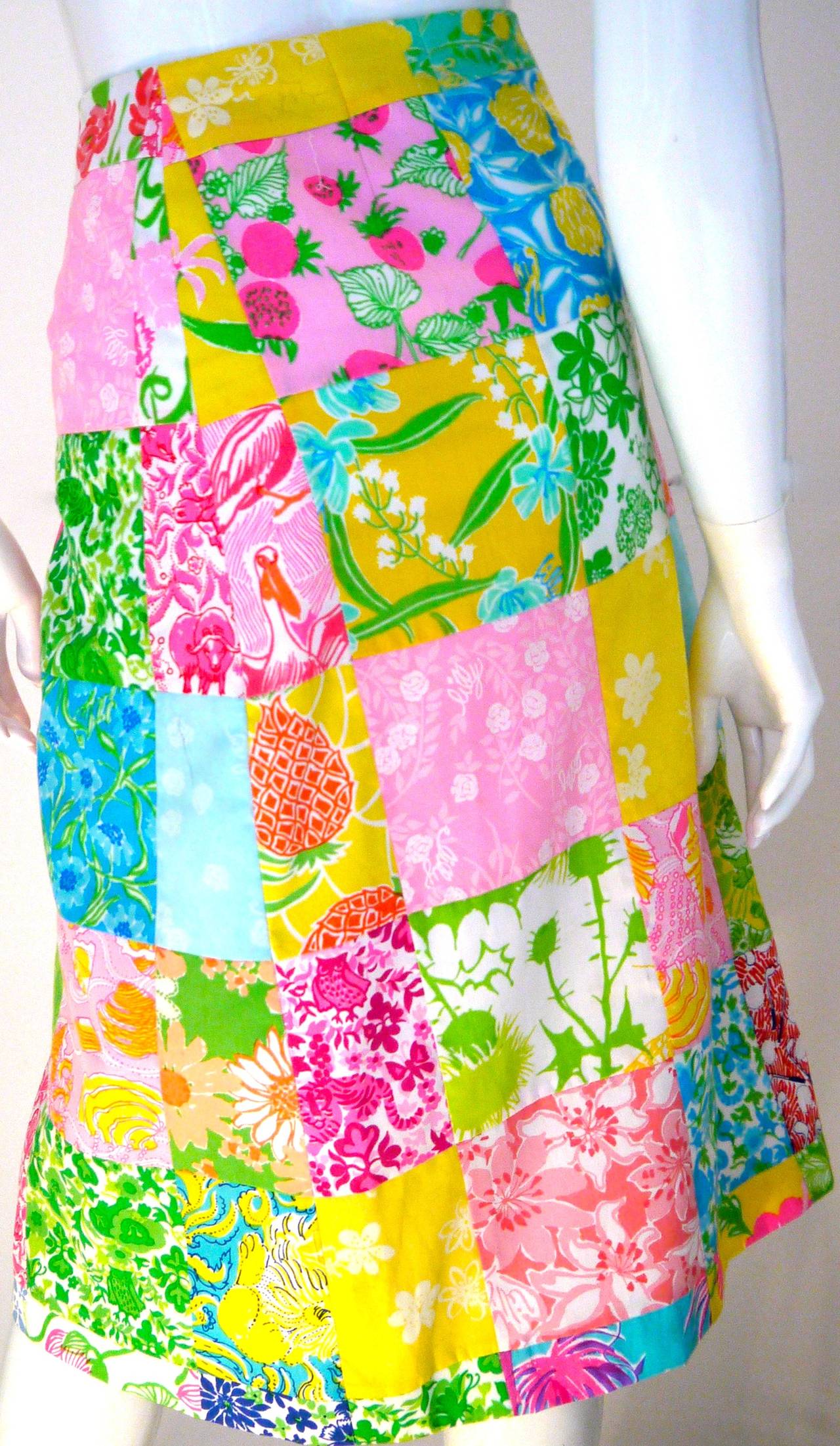 Extremely rare early edition Lilly Pulitzer skirt. Absolute mint condition skirt. The tag is marked 'The Lilly' 'Sportswear Division' 'Lilly Pulitzer Inc.' Remarkable example of Lilly Pulitzer and a flawless example of a piece of fashion history. It