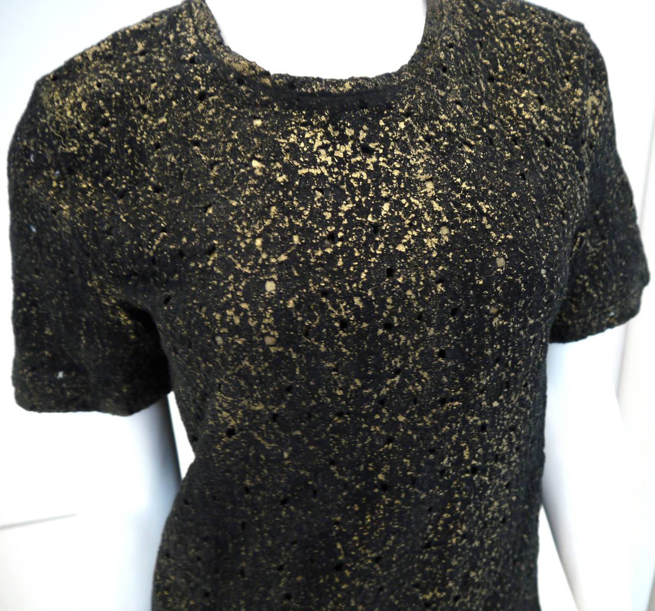 Bottega Veneta Black and Gold Shirt - Size 42 1