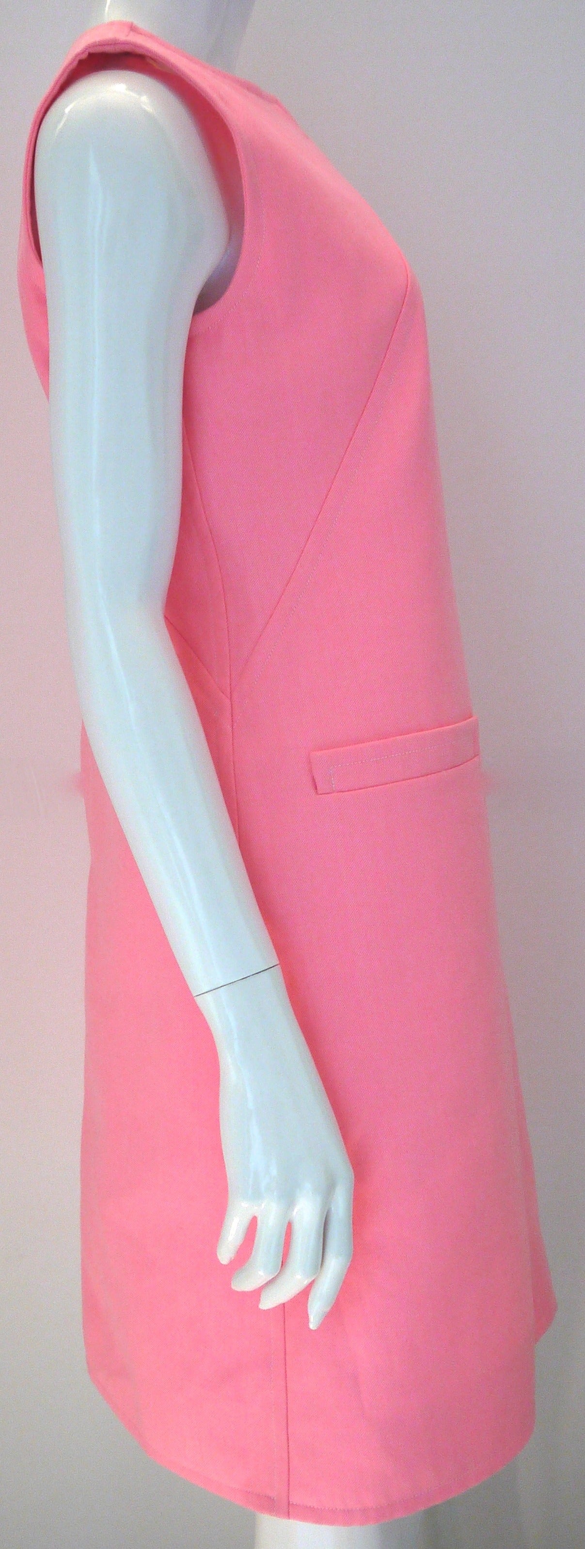 New Courreges Pink Dress - Size 40 For Sale 3