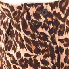 Yves Saint Laurent Rive Gauche Pants - Vintage Leopard Print Silk - Size 40