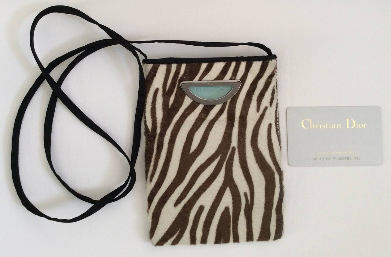 christian dior zebra bag