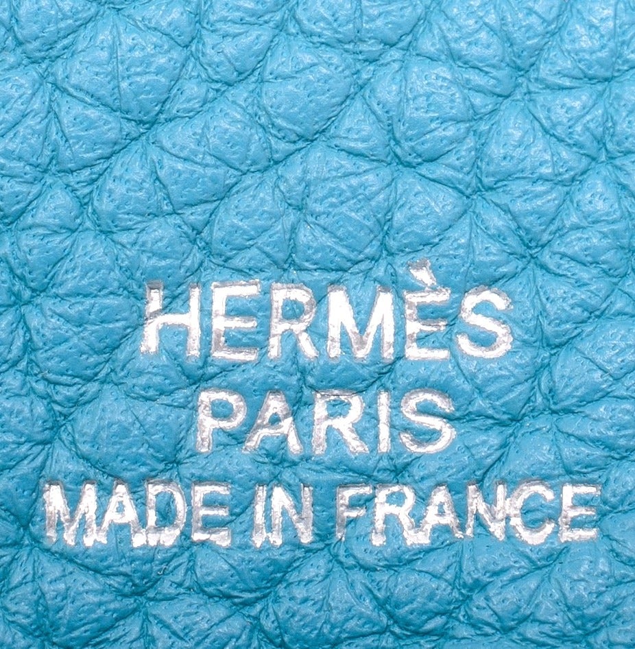 Women's Hermes Mini Evelyne - Turquoise Blue - 16 TPM - Amazone Strap