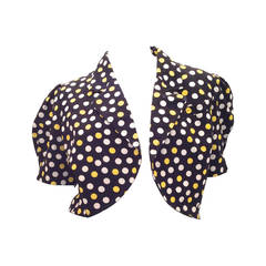 1980's Cotton Polka Dot Bolero - Mint Condition 11