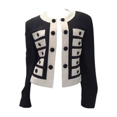 Moschino Couture Jacket - Navy and White - Early to mid 90's