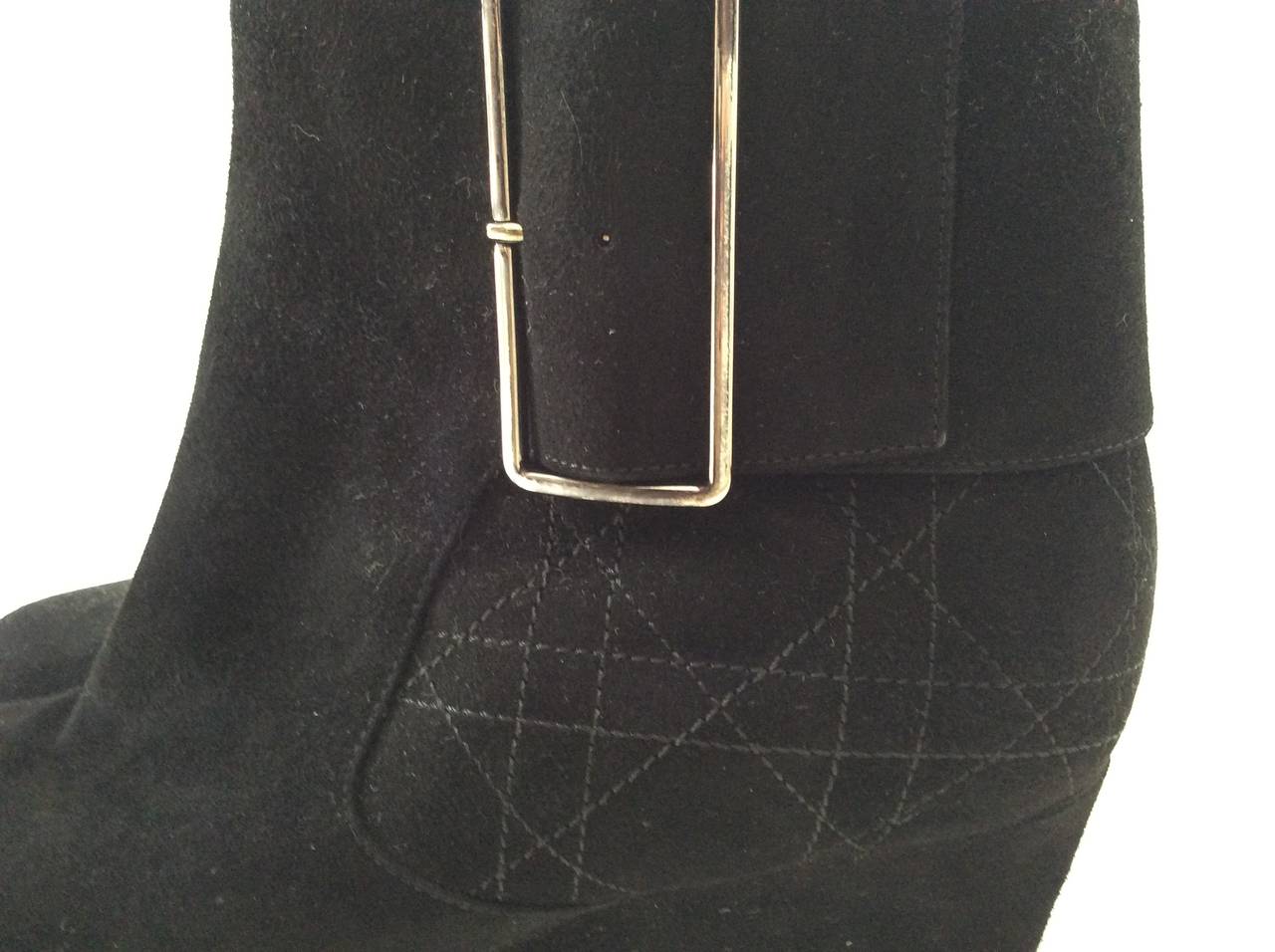 Black Christian Dior Ankle Boots - Size 7 For Sale 2