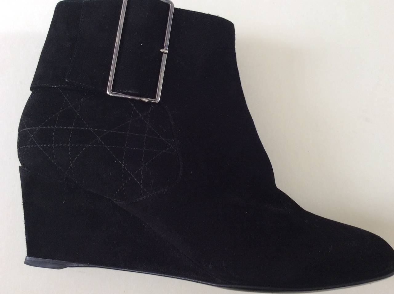 Black Christian Dior Ankle Boots - Size 7 For Sale 4