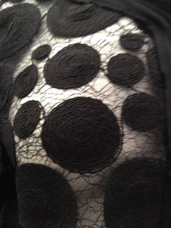 Black Lace Long Sheer Evening Jacket / Coat