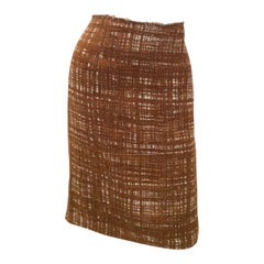 New Prada Cotton and Linen Skirt - Size 40