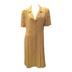 Vintage Yellow with White Polka Dots - Fab 1980's Dress