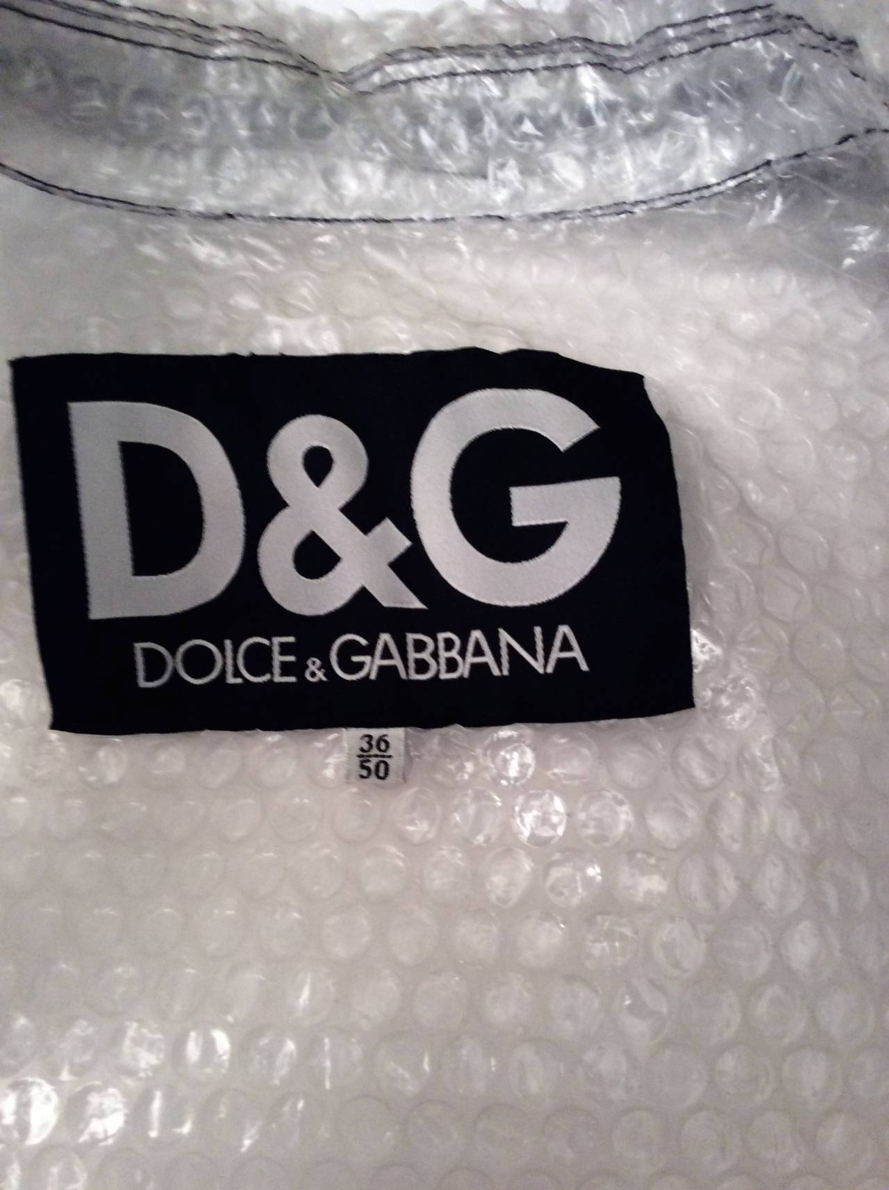 Women's Museum Quality D and G (Dolce and Gabbana) Bubble Wrap Jacket For Sale