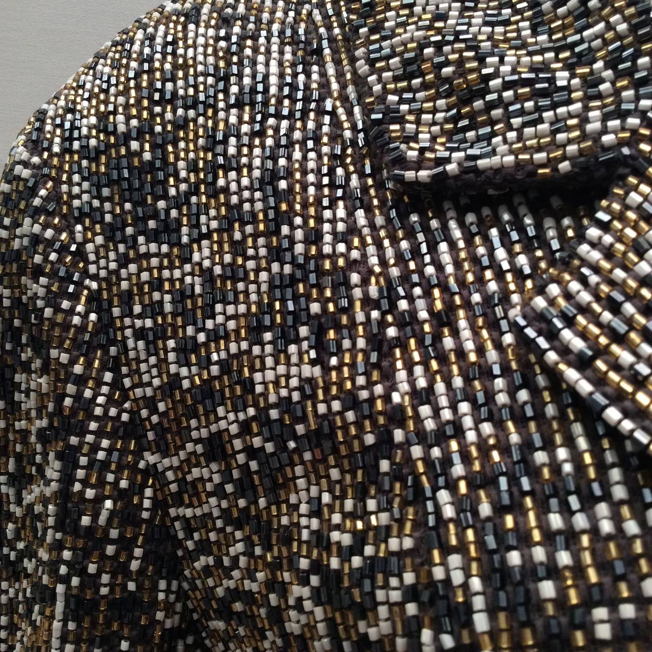 Chanel Beaded Jacket Size 42 In Excellent Condition In Boca Raton, FL