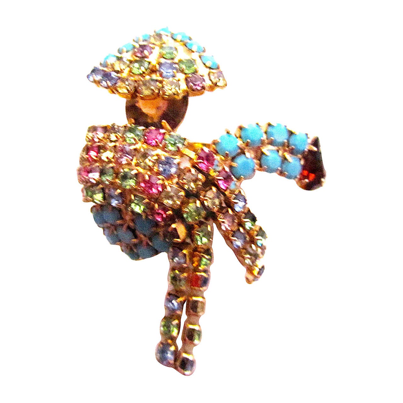 Vintage Rhinestone Pin / Brooch Mint Condition For Sale