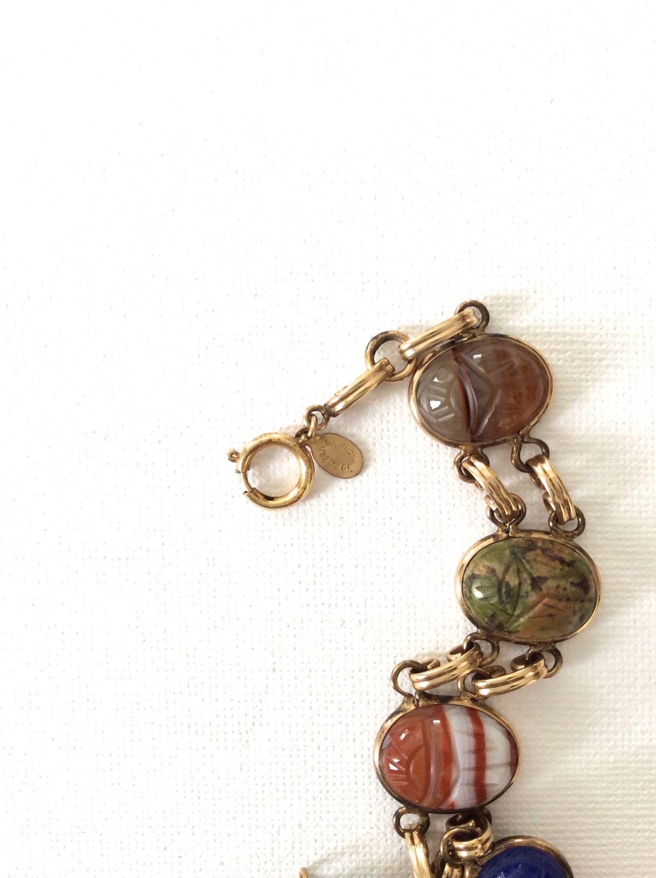 scarab stone bracelet