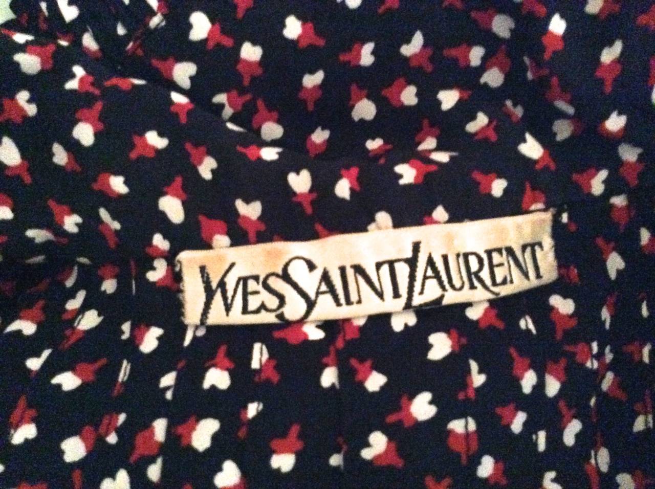 Couture Yves Saint Laurent / YSL 2 Piece Blouse with Skirt 5