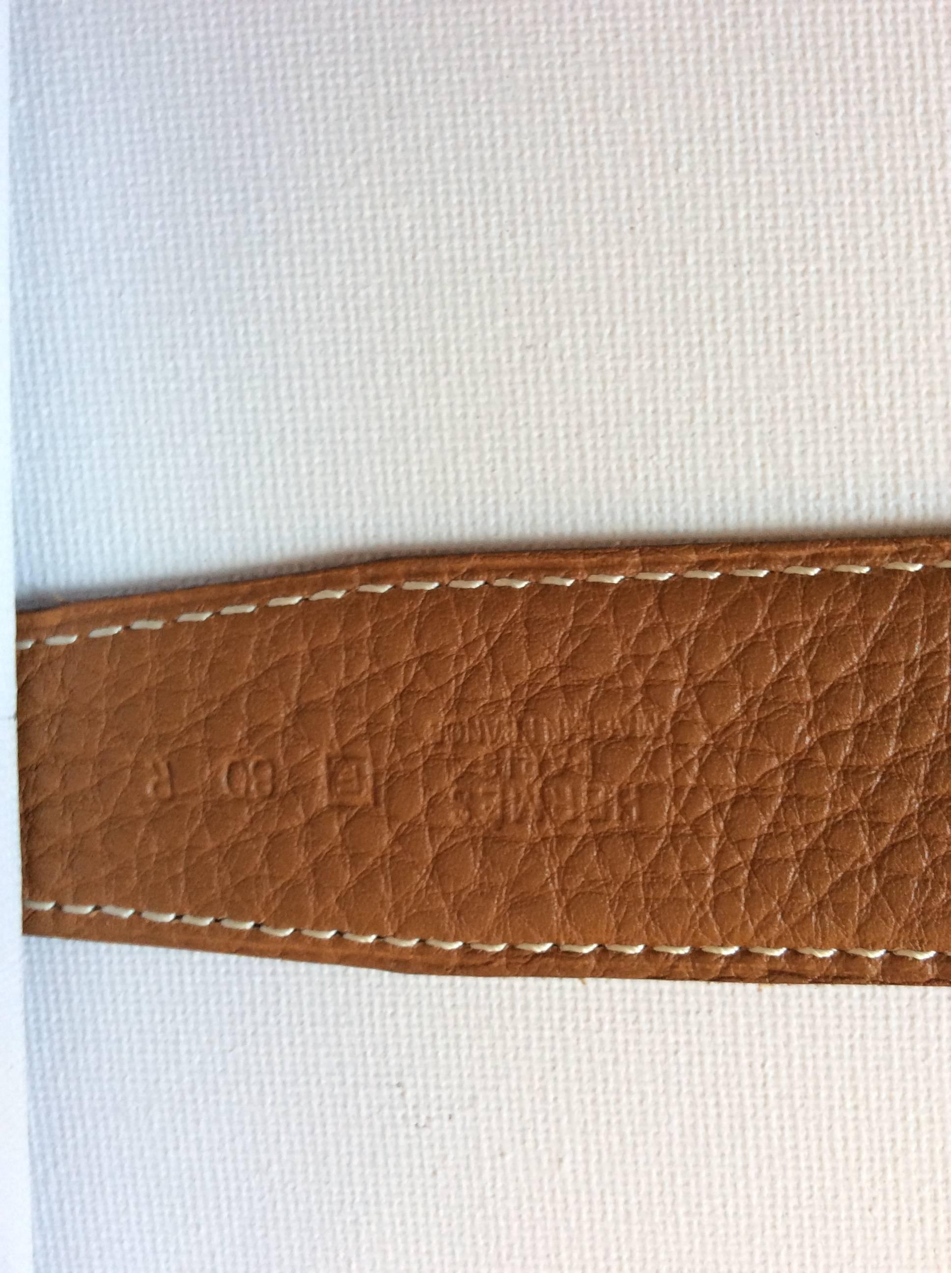 Women's Hermes Rare Silver Tone Belt with Strap