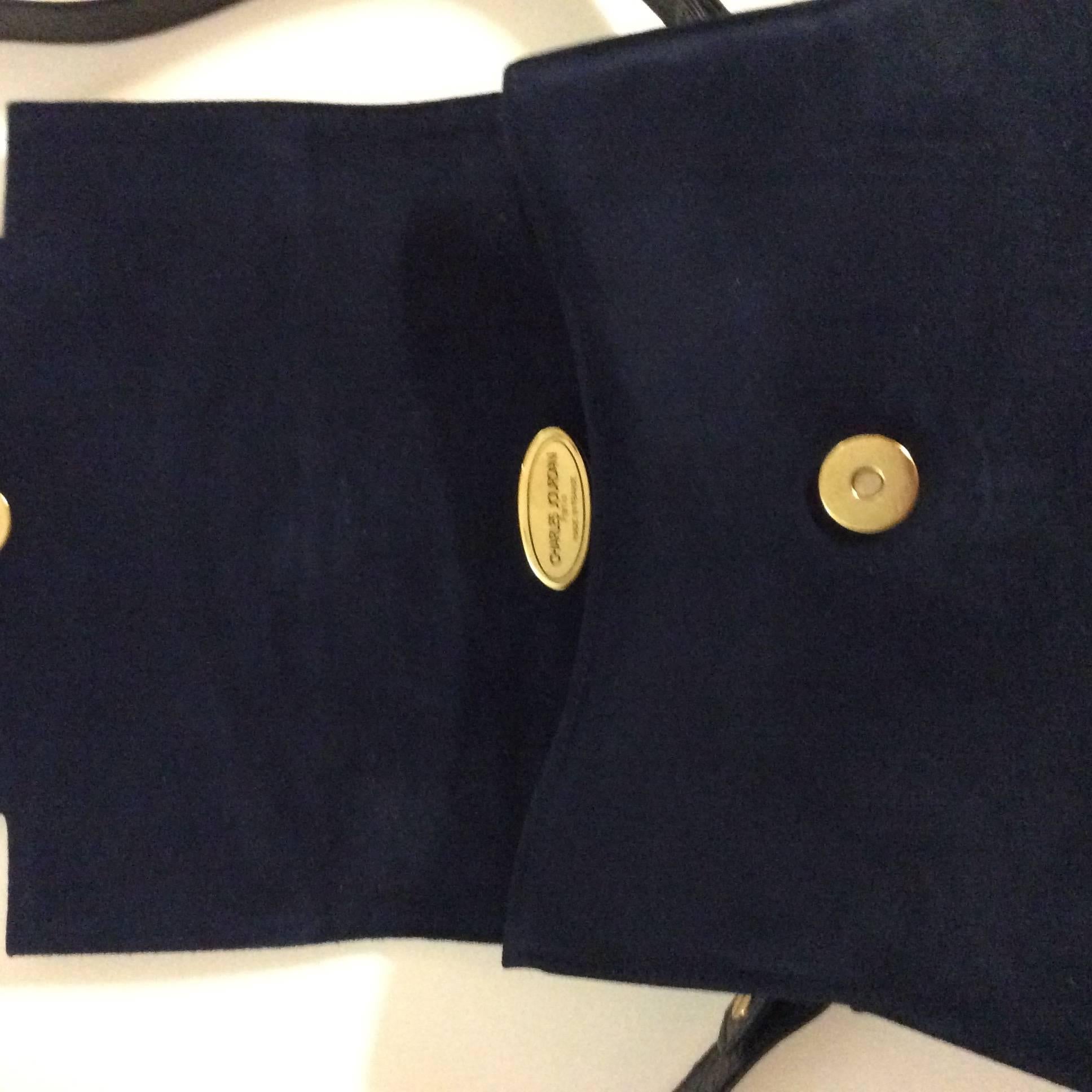Women's Charles Jourdan New Blue Purse / Handbag For Sale
