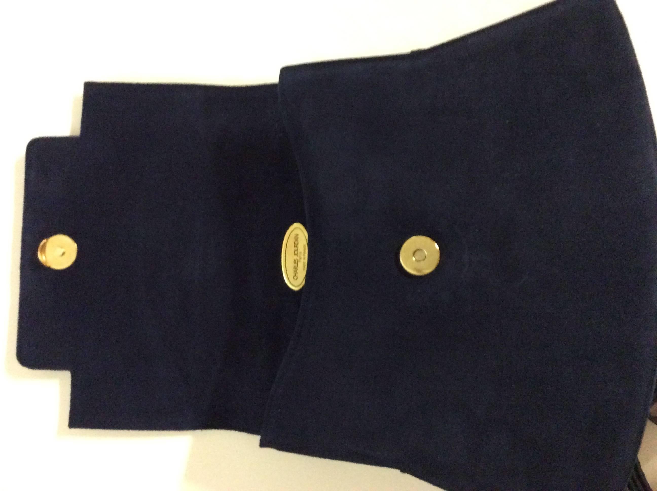 Charles Jourdan New Blue Purse / Handbag For Sale 1