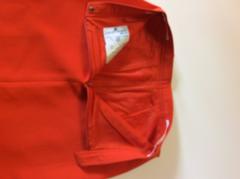Vintage Courreges Orange Wool Gaberdine Skirt