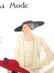 Chanel Vintage Ad Print 1930's - Rare