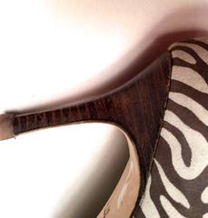 Manolo Blahnik Heels - Size 37.5 - Suede Zebra Print