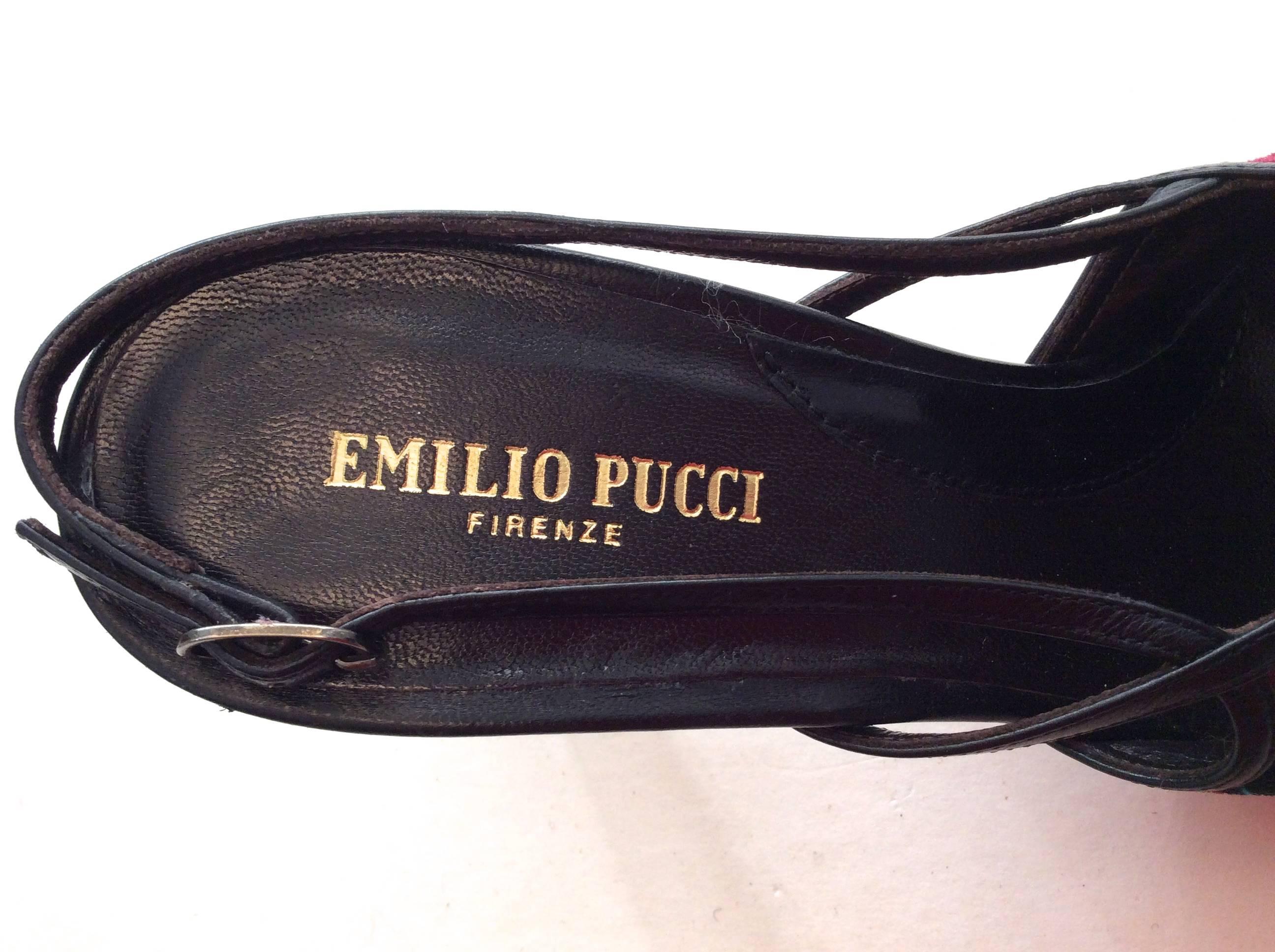 Emilio Pucci Slingback Pump - Size 37 For Sale 1