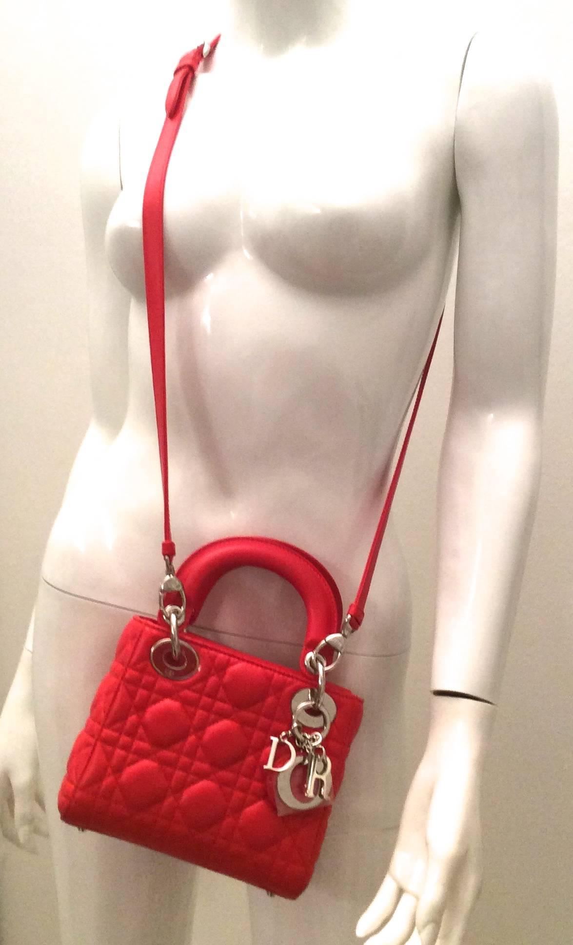 Mini Lady Dior Bag - Red - Rare 3