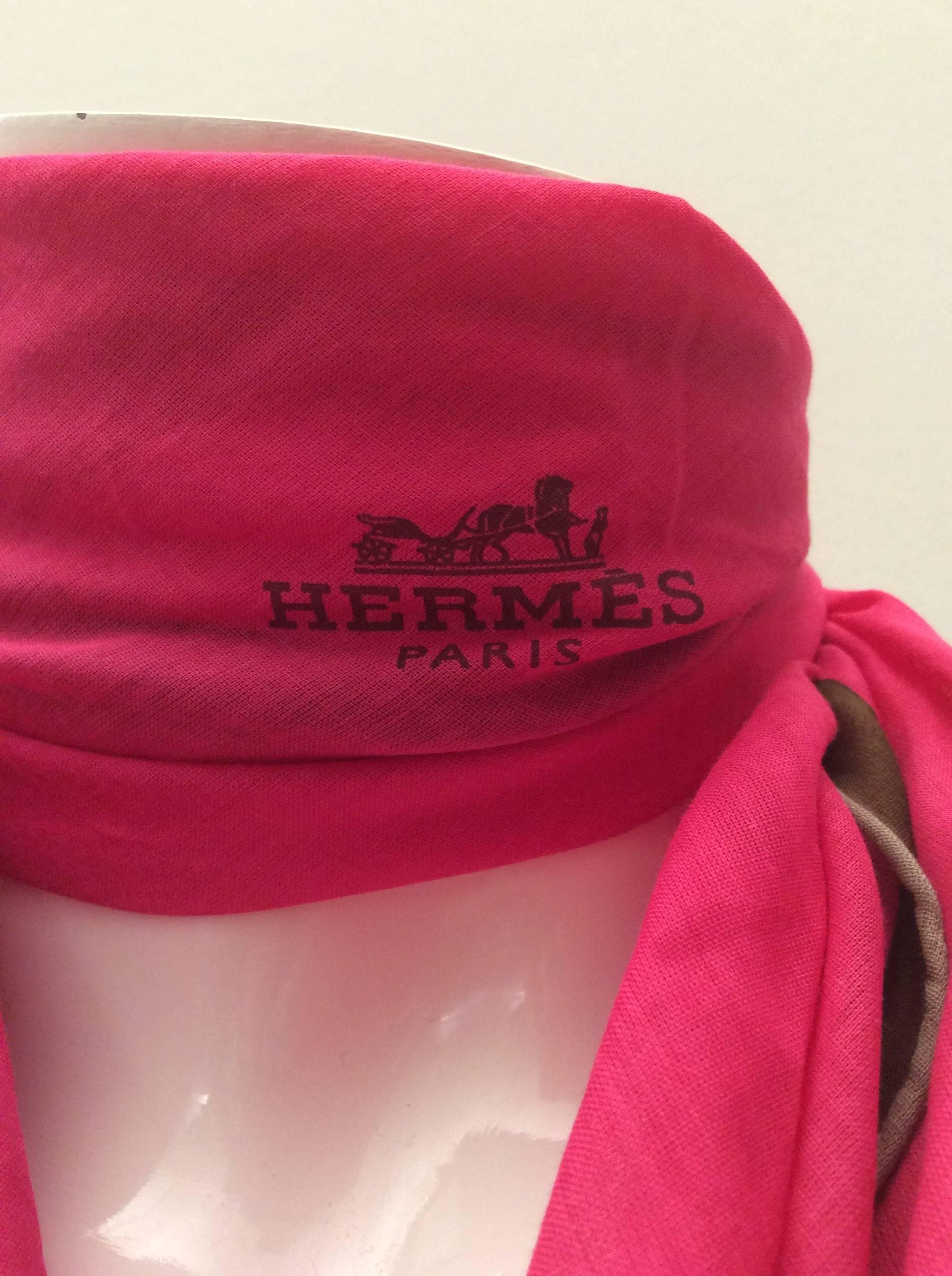 New Hermes Diamond Shaped Scarf - 100% Cotton For Sale 1