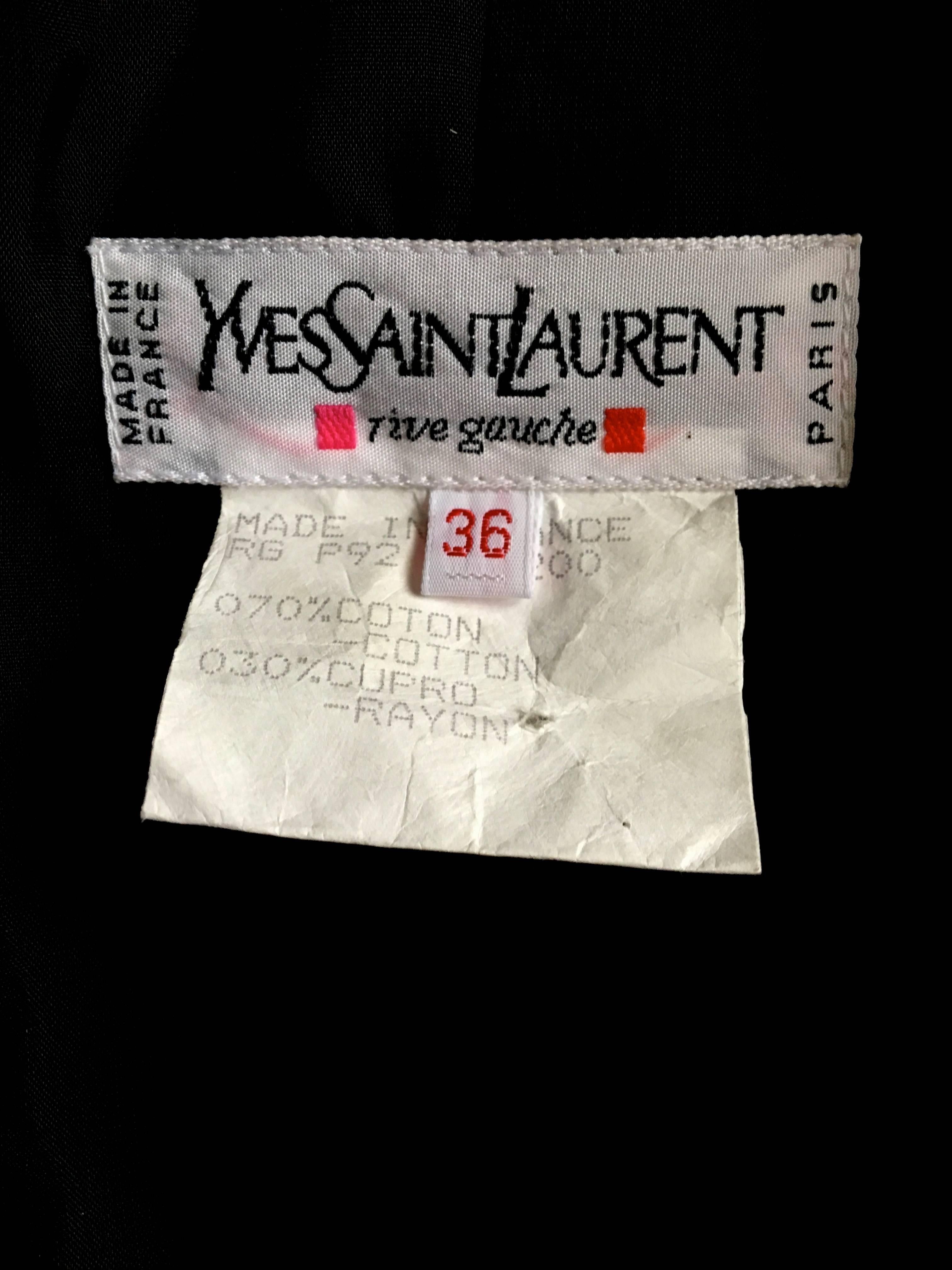 Yves Saint Laurent / YSL Black Velvet Blazer For Sale 6