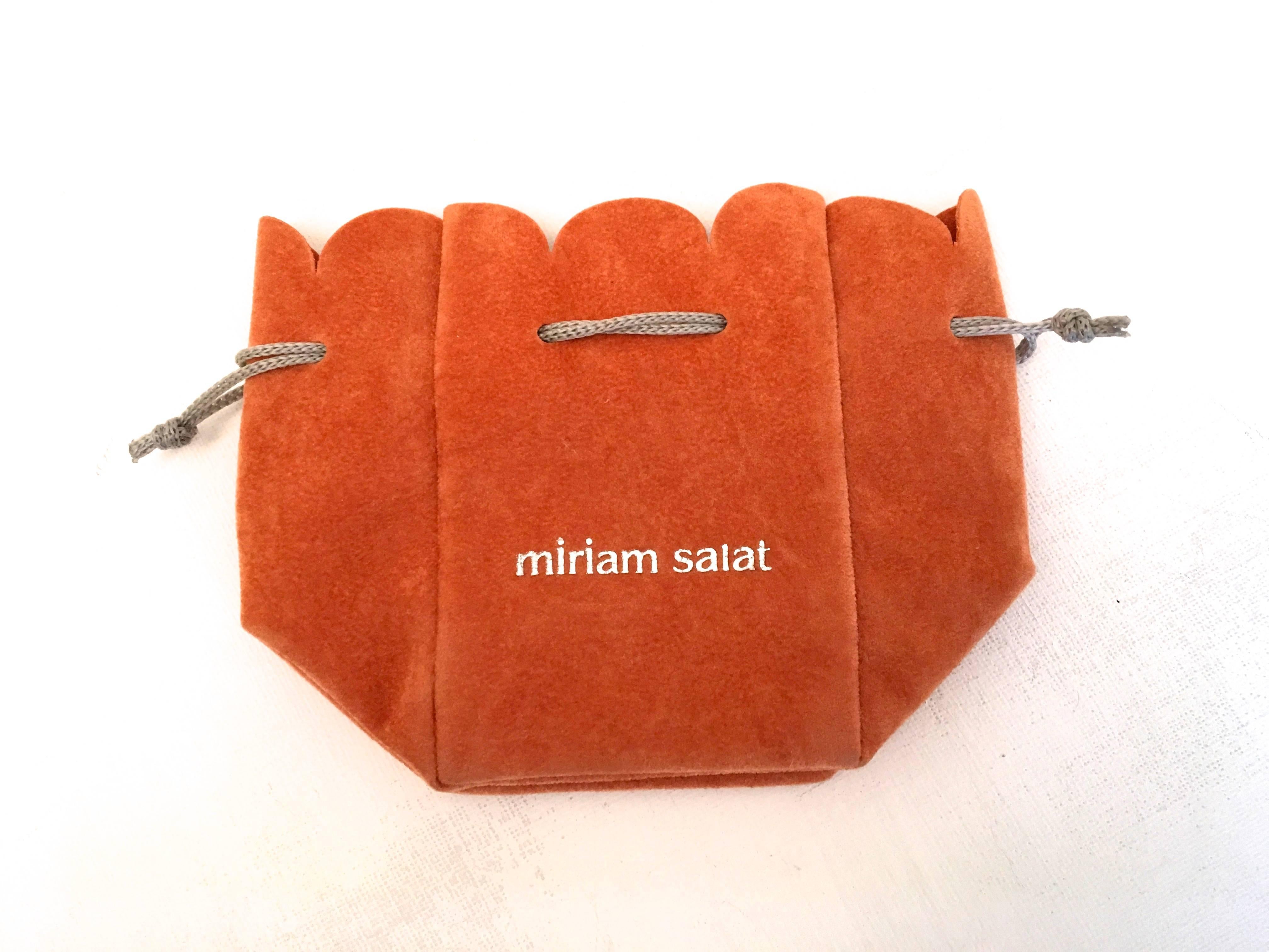 Miriam Salat Bracelet - Sterling Silver - Lucite For Sale 4