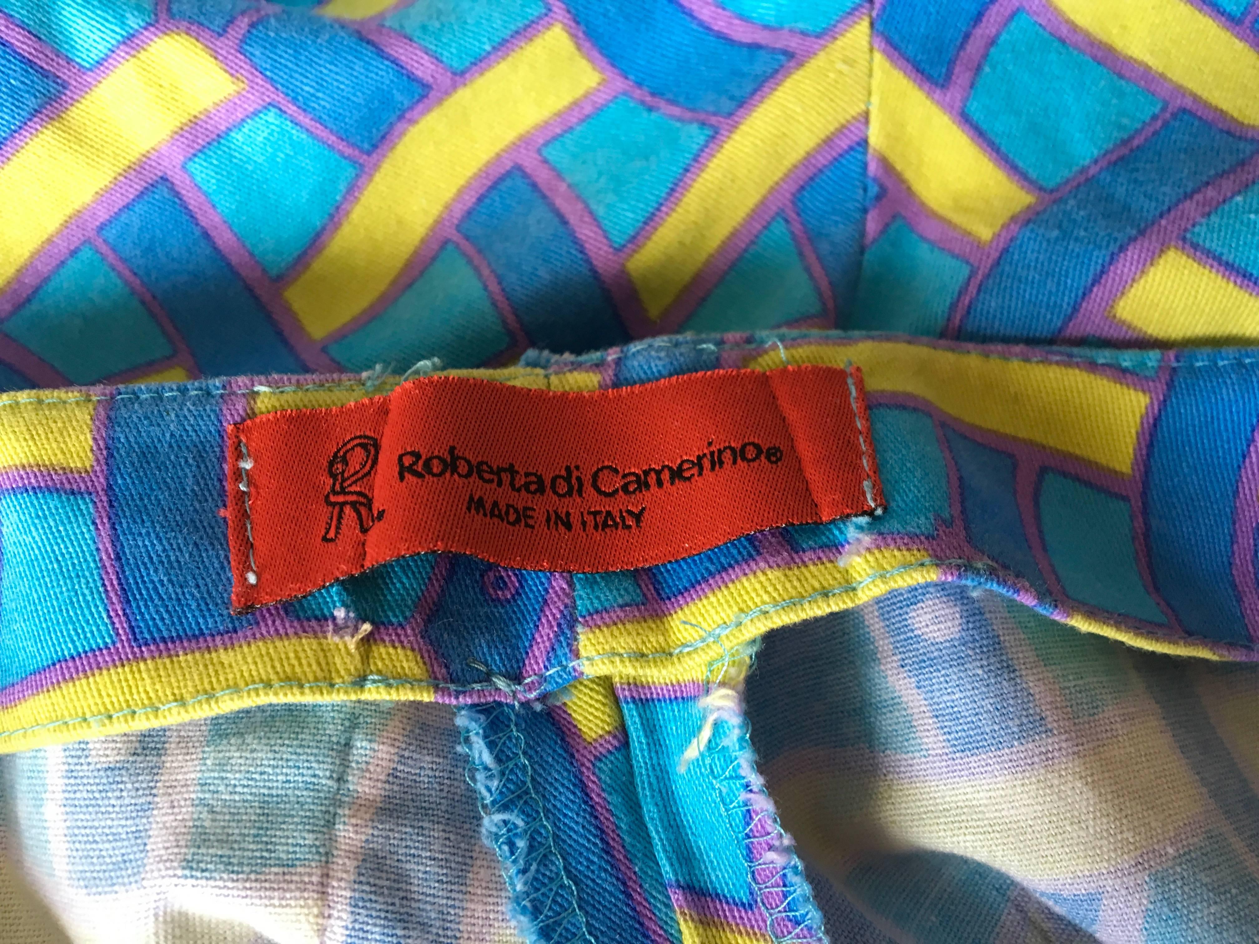 Vintage Roberta di Camerino Pants - Ladies 1980's Cotton  For Sale 2