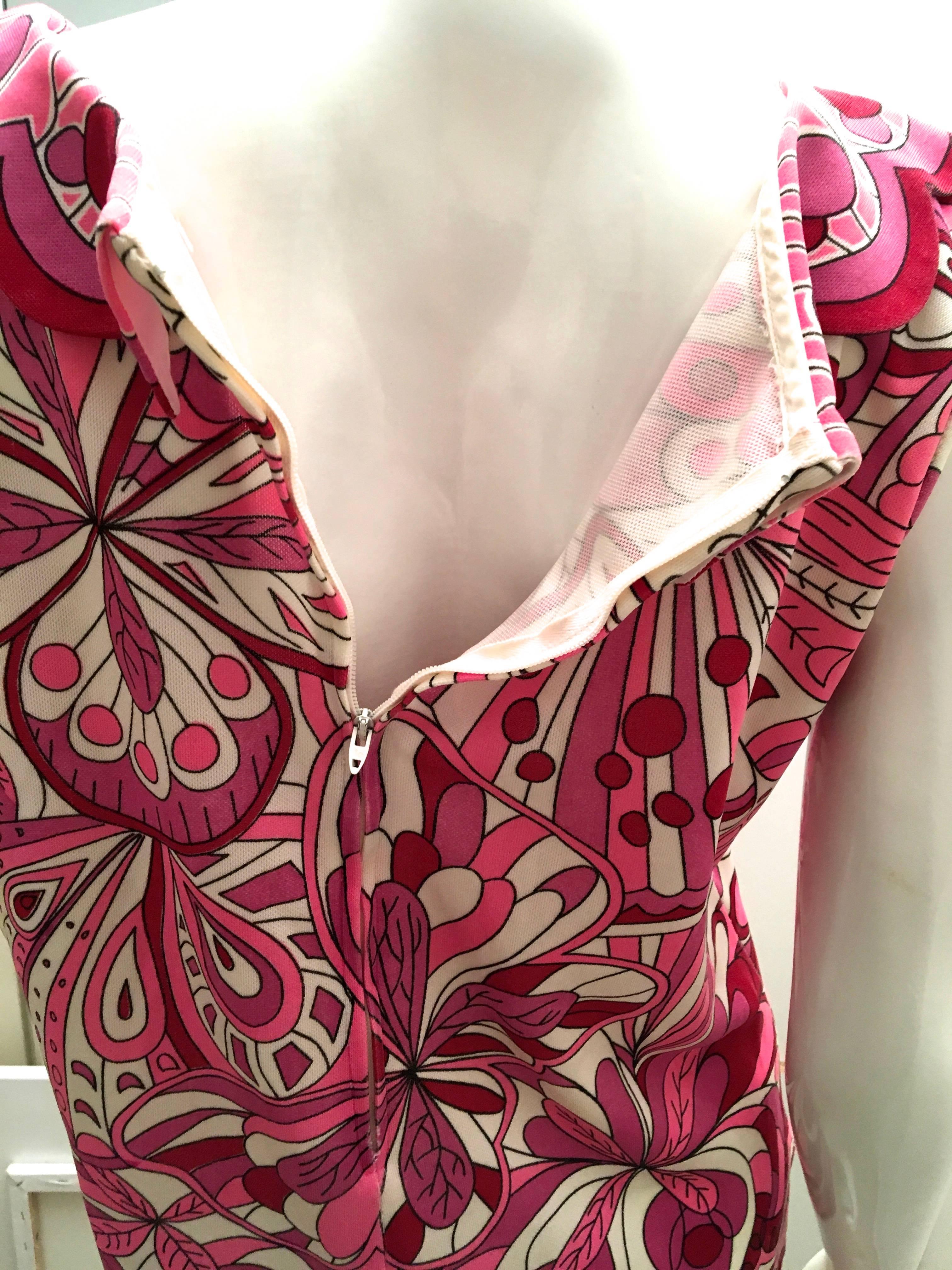 Mr. Dino 1960's Floral Top - Scalloped Edges - Extremely Rare For Sale 3
