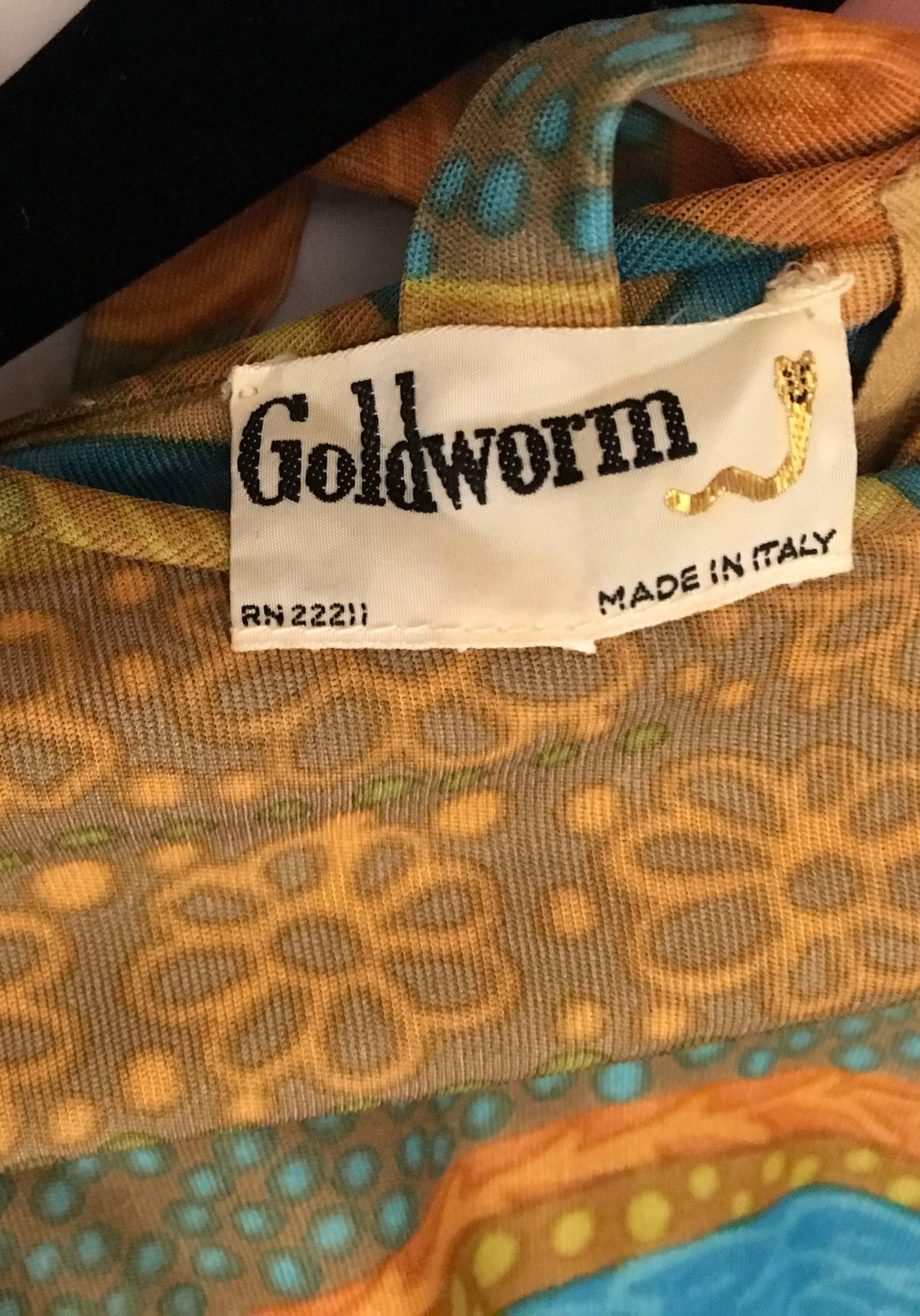 Vintage Goldworm Dress For Sale 5