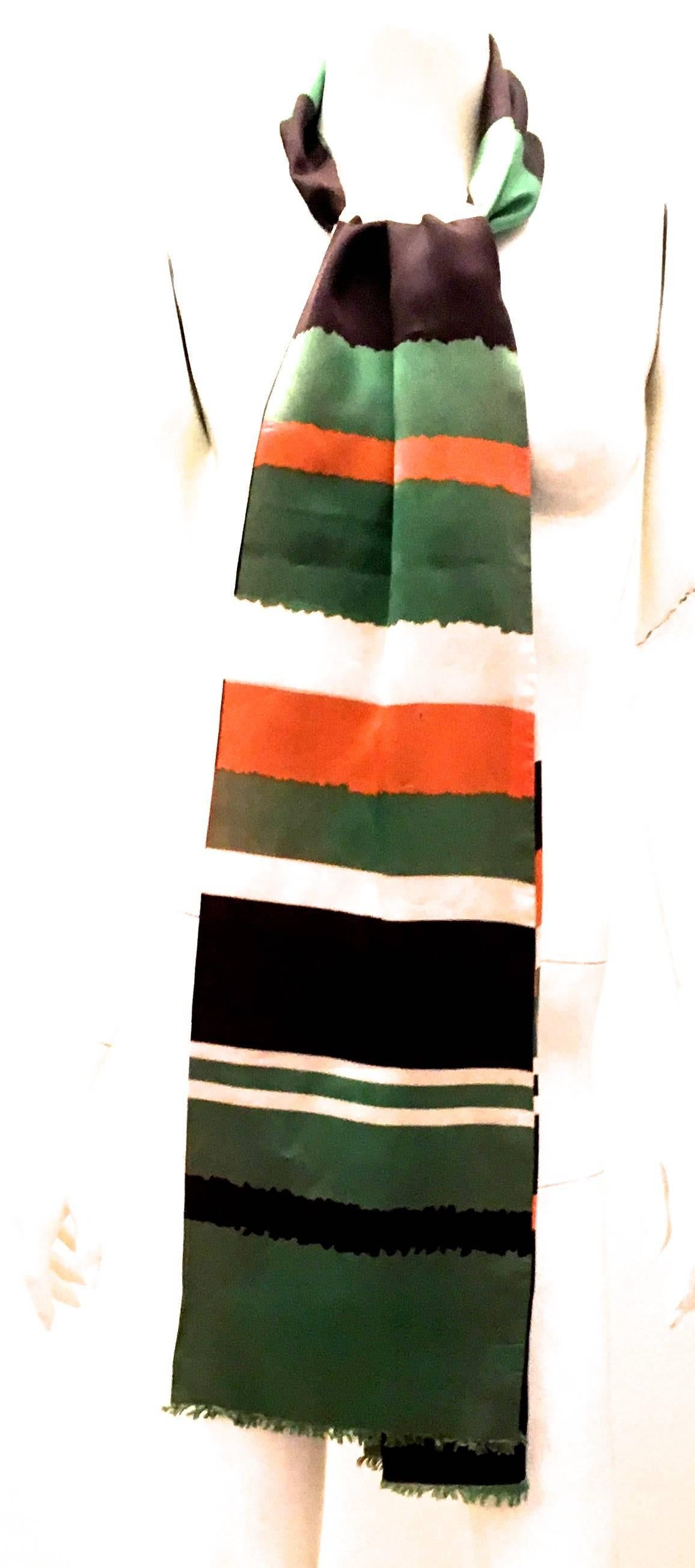 Vintage Scarf - 100% Silk - 1960's In Excellent Condition For Sale In Boca Raton, FL