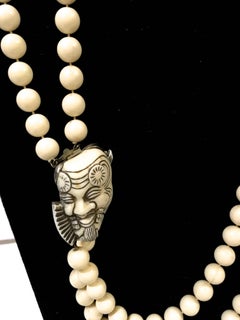 Rare 'Noh' Asian Devil Necklace - Signed