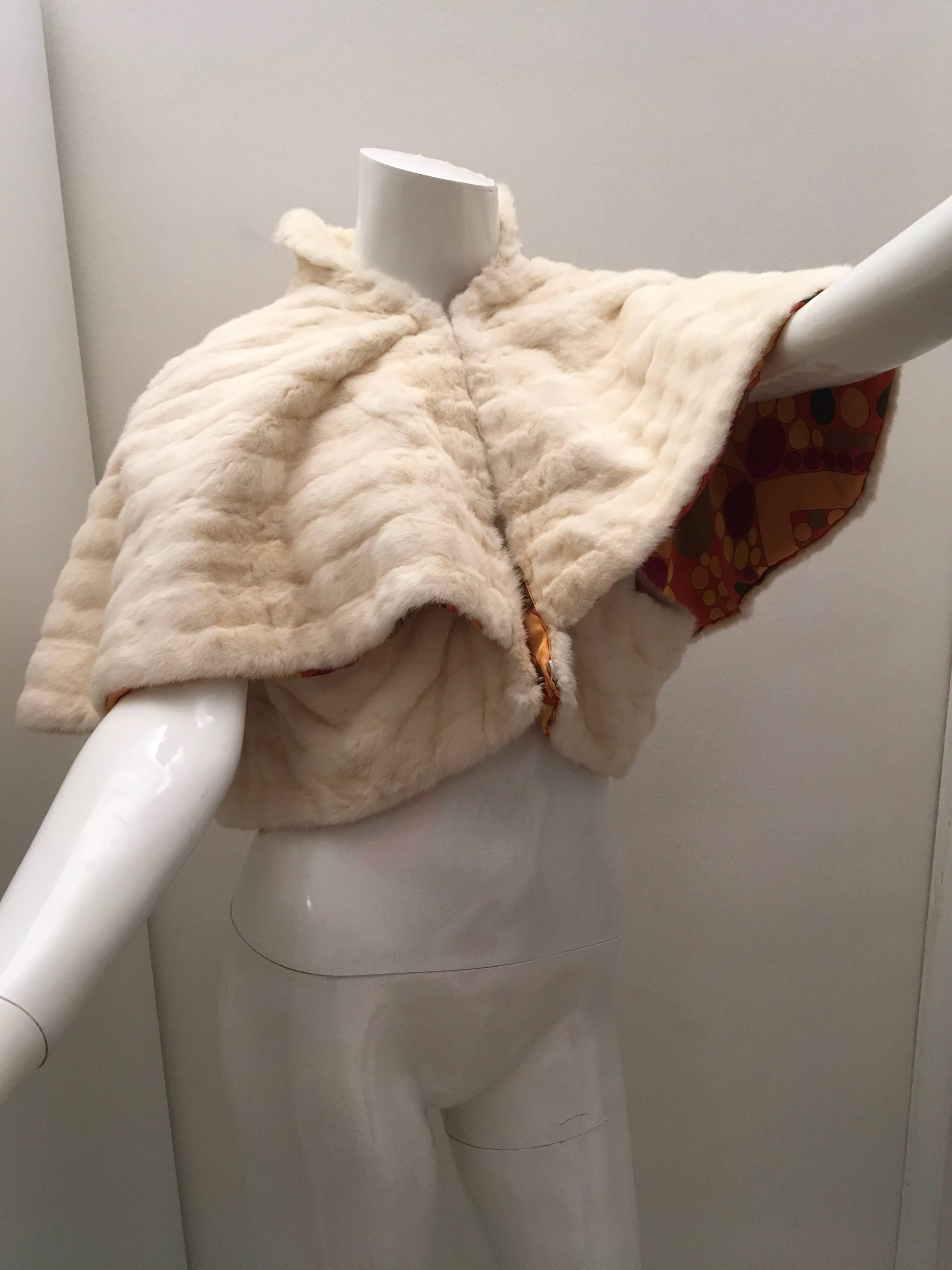 Ermine Fur Jacket - Pucci Lined  For Sale 1