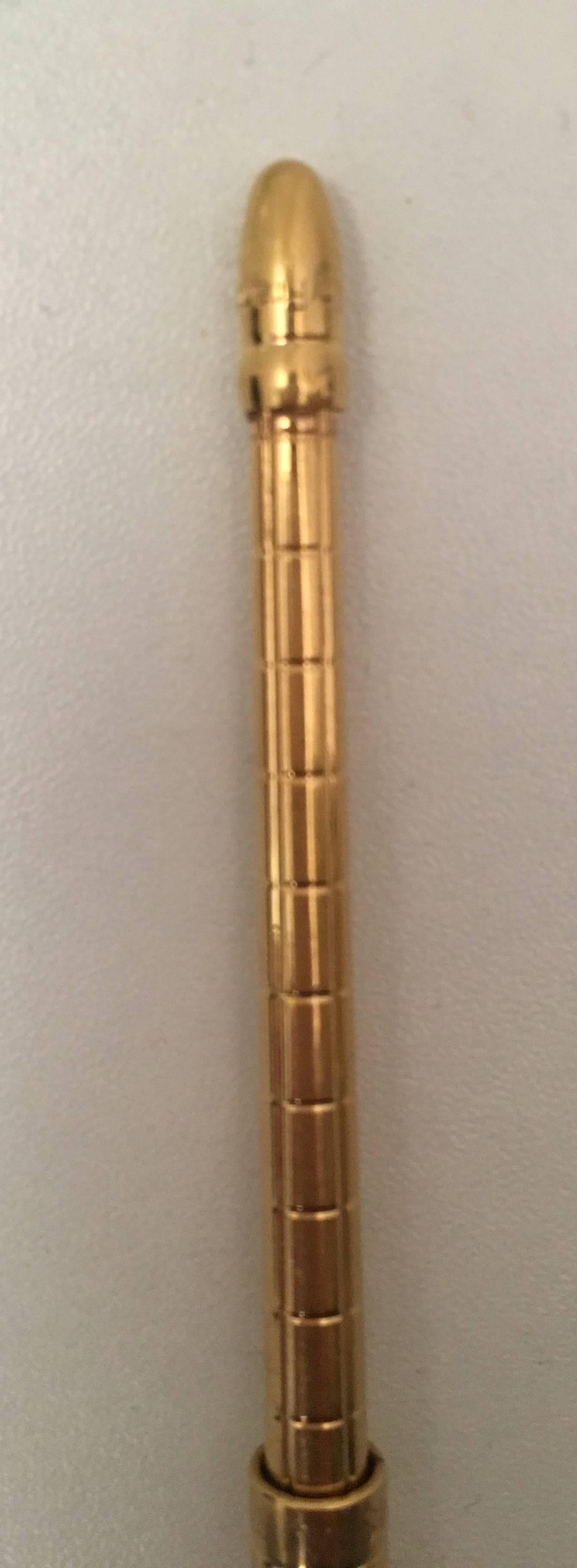 New Louis Vuitton Golden Agenda Ballpoint Pen w/ Refill 2