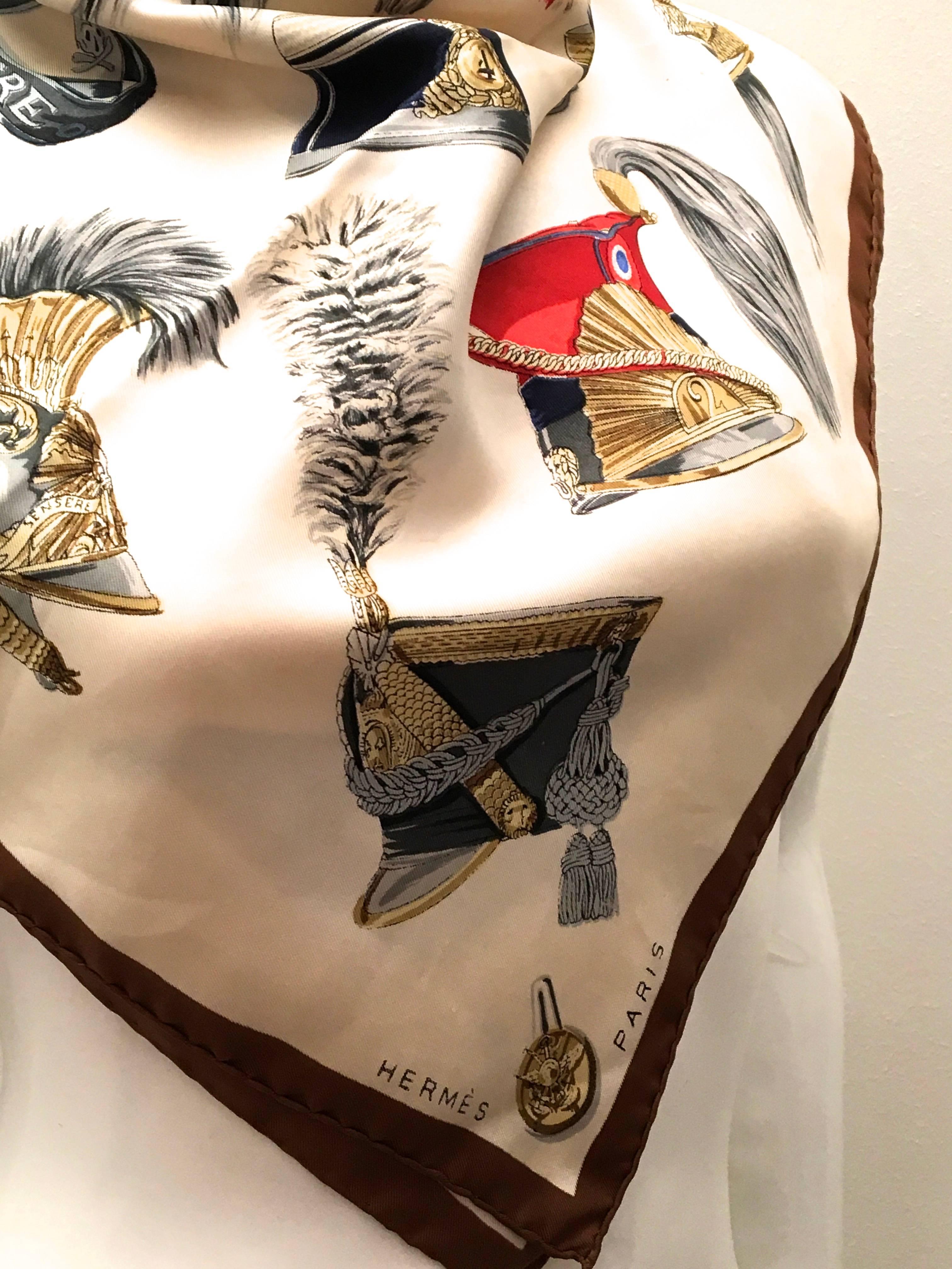 Rare Vintage Hermes Scarf - 100% Silk For Sale 4